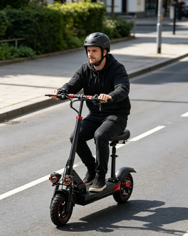 800W Aluminum Alloy Off-Road Electric Scooter, 45KM/H Foldable E-Scooter 48V 10/13AH