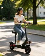 800W Aluminum Alloy Off-Road Electric Scooter, 45KM/H Foldable E-Scooter 48V 10/13AH