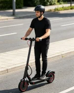 350W Aluminum Alloy Electric Scooter, 30KM/H 8.5" Solid Tire Foldable E-Scooter 36V with 6.6/7.8Ah battery