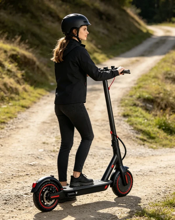 350W Aluminum Alloy Electric Scooter, 30KM/H 8.5" Solid Tire Foldable E-Scooter 36V with 6.6/7.8Ah battery